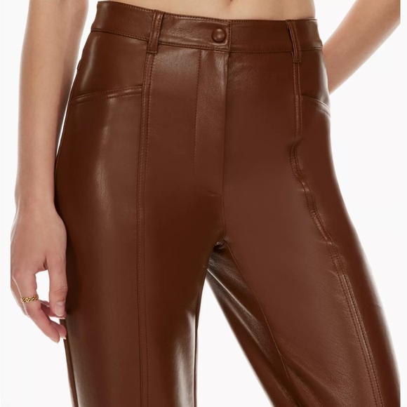 Aritzia Rebel Leather Pants, size 00 - Picture 2 of 2